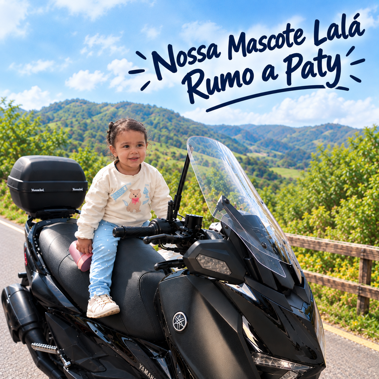 Nossa Mascote Lalá rumo a Paty